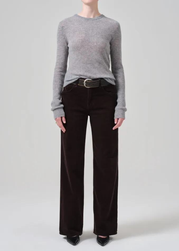 Women Pants Citizens Of Humanity Annina High Rise Wide Leg 33034 Corduroy Clove