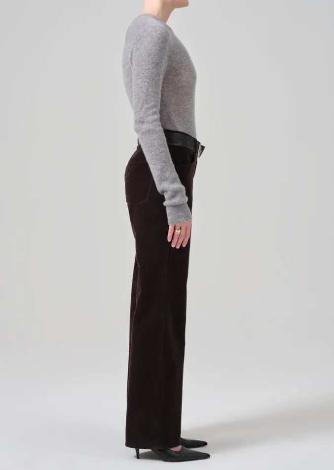 Women Pants Citizens Of Humanity Annina High Rise Wide Leg 33034 Corduroy Clove