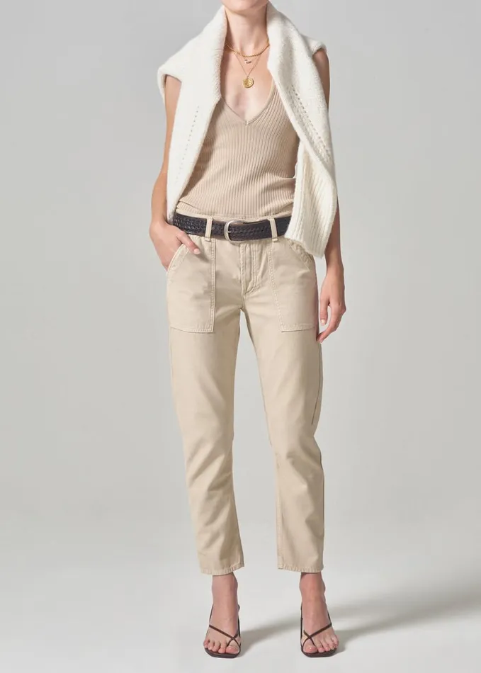 Women Pants Citizens Of Humanity Leah Cargo Taos Sand
