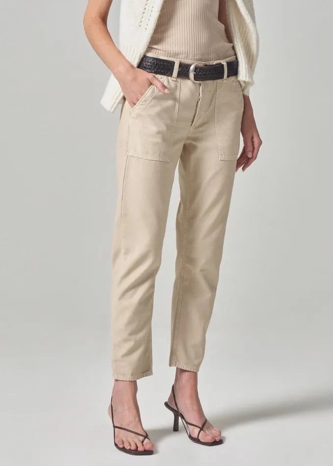 Women Pants Citizens Of Humanity Leah Cargo Taos Sand