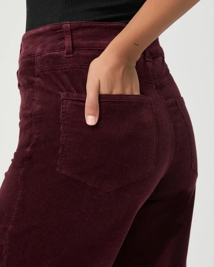 Women Pants PAIGE Anessa Wide Leg Pant 8211 Dark Oxblood Corduroy Women Pants PAIGE Anessa Wide Leg Pant 8211 Dark Oxblood Corduroy