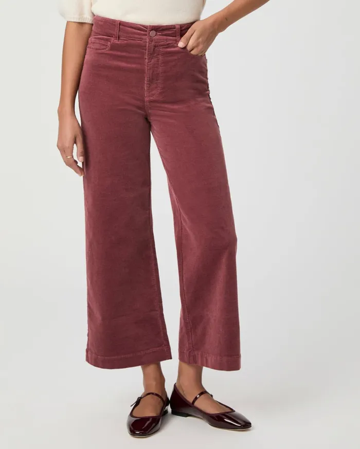 Women Pants PAIGE Anessa Wide Leg Pant 8211 Rose Tea Corduroy Women Pants PAIGE Anessa Wide Leg Pant 8211 Rose Tea Corduroy