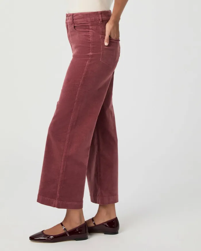 Women Pants PAIGE Anessa Wide Leg Pant 8211 Rose Tea Corduroy Women Pants PAIGE Anessa Wide Leg Pant 8211 Rose Tea Corduroy
