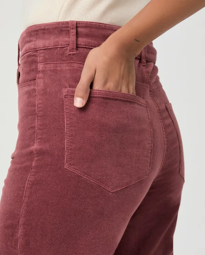Women Pants PAIGE Anessa Wide Leg Pant 8211 Rose Tea Corduroy Women Pants PAIGE Anessa Wide Leg Pant 8211 Rose Tea Corduroy