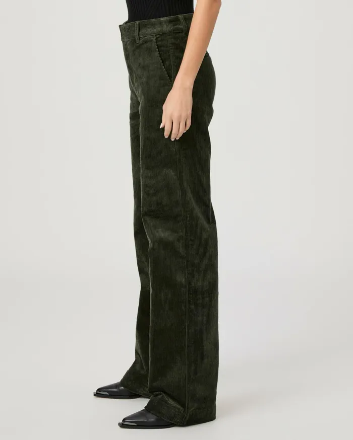 Women Pants PAIGE Danielle Trouser 8211 Dark Fern Green Corduroy Women Pants PAIGE Danielle Trouser 8211 Dark Fern Green Corduroy