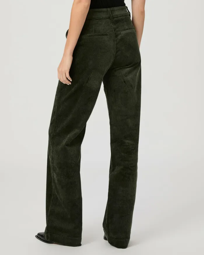 Women Pants PAIGE Danielle Trouser 8211 Dark Fern Green Corduroy Women Pants PAIGE Danielle Trouser 8211 Dark Fern Green Corduroy