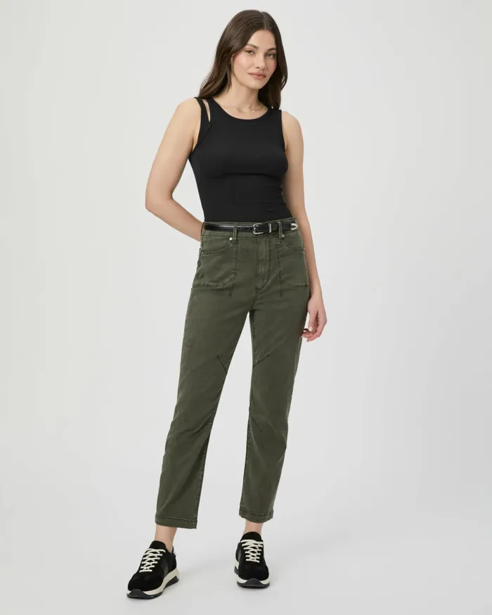 Women Pants PAIGE Drew Straight Pant 8211 Forester Green