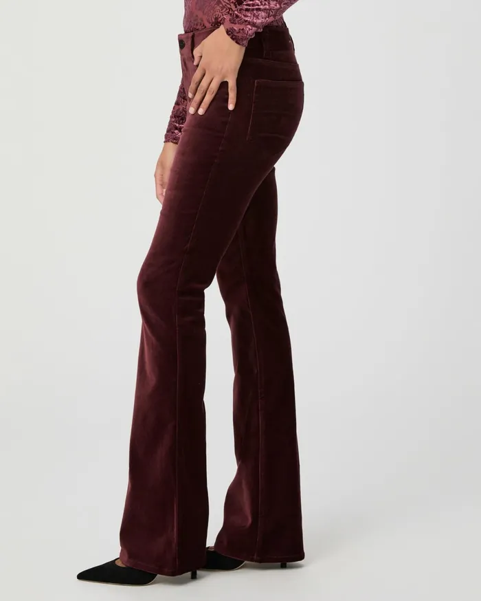Women Pants PAIGE Laurel Canyon Bootcut Pant 8211 Dark Oxblood Velvet Women Pants PAIGE Laurel Canyon Bootcut Pant 8211 Dark Oxblood Velvet