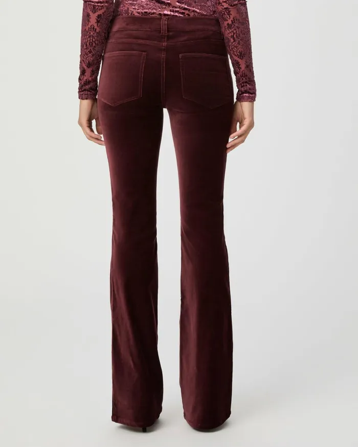 Women Pants PAIGE Laurel Canyon Bootcut Pant 8211 Dark Oxblood Velvet Women Pants PAIGE Laurel Canyon Bootcut Pant 8211 Dark Oxblood Velvet