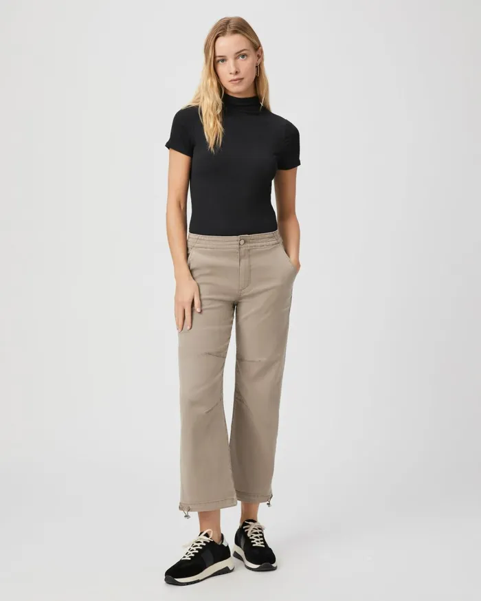 Women Pants PAIGE Reid Jogger 8211 Vintage Moss Taupe