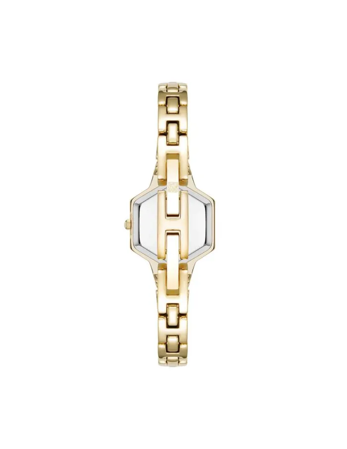 Women Petite Hexagonal Bracelet Watch Goldtone Anne Klein Watches