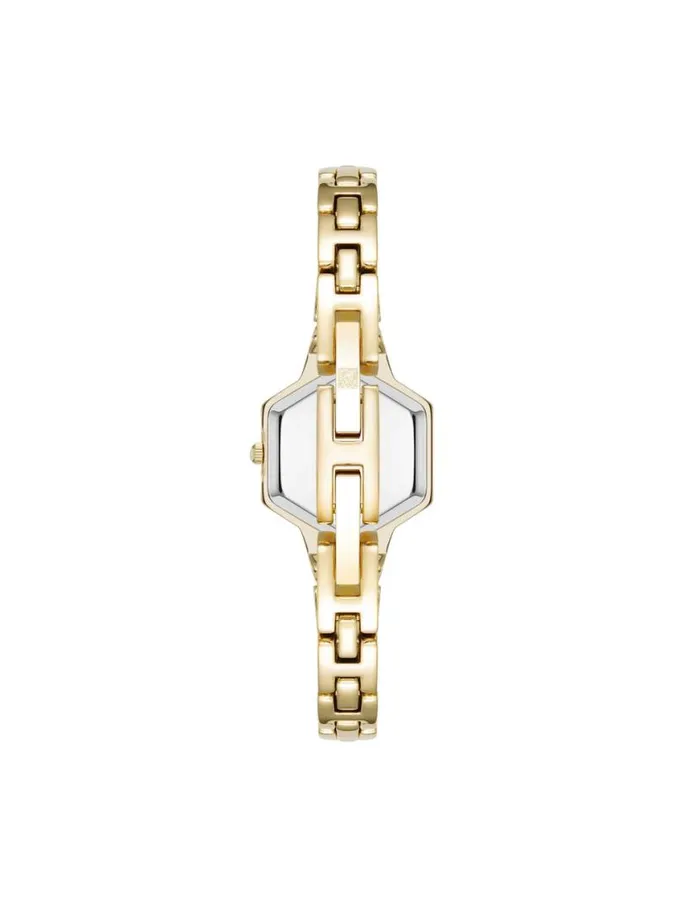 Women Petite Hexagonal Bracelet Watch Goldtone Anne Klein Watches