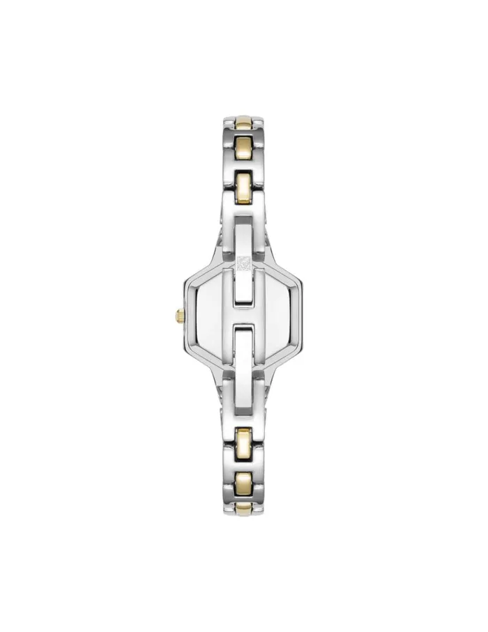 Women Petite Hexagonal Bracelet Watch Goldtone Anne Klein Watches