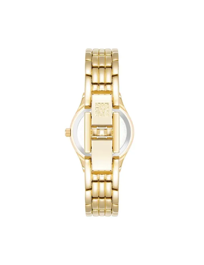 Women Premium Crystal Bezel Watch Goldtone Anne Klein Watches