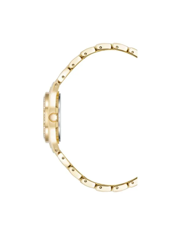 Women Premium Crystal Bezel Watch Goldtone Anne Klein Watches