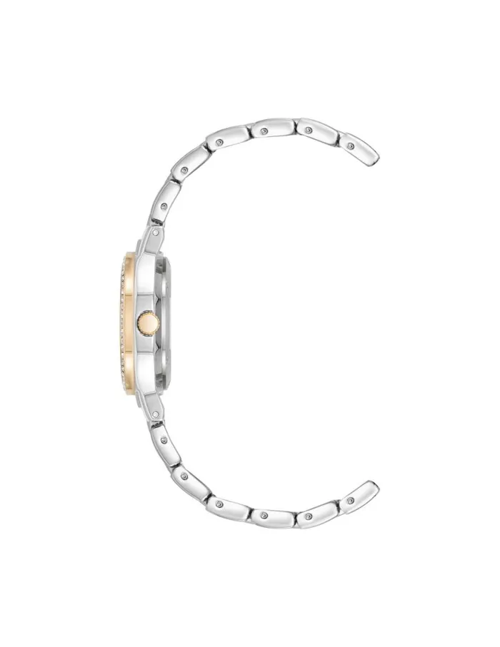 Women Premium Crystal Bezel Watch Goldtone Anne Klein Watches