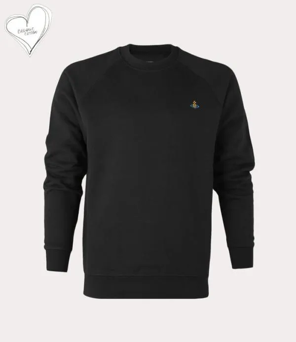 Women Raglan Sweatshirt Black Viviennewestwood Sweatshirts And TShirts