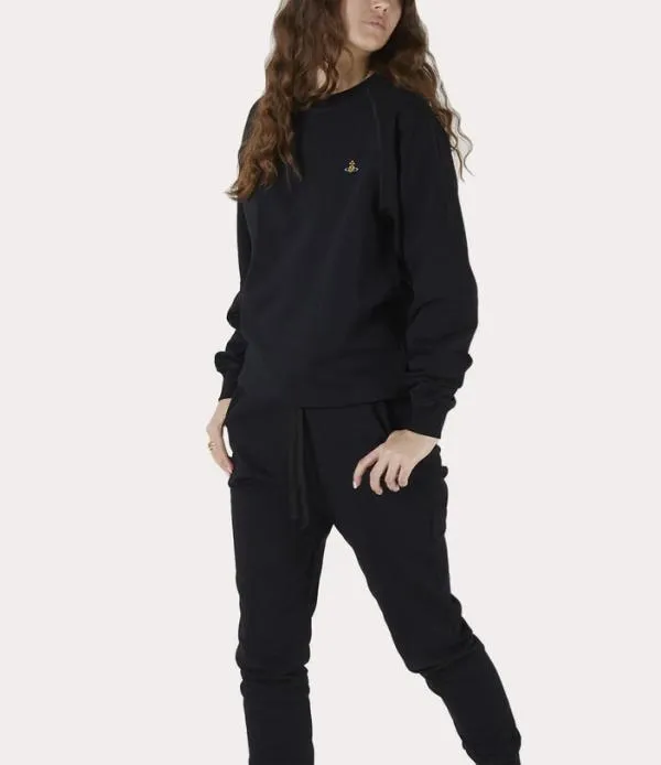 Women Raglan Sweatshirt Black Viviennewestwood Sweatshirts And TShirts