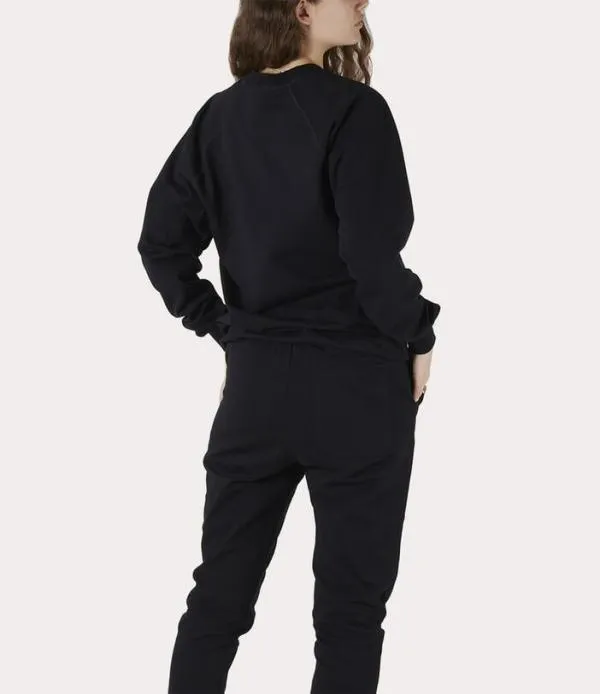 Women Raglan Sweatshirt Black Viviennewestwood Sweatshirts And TShirts