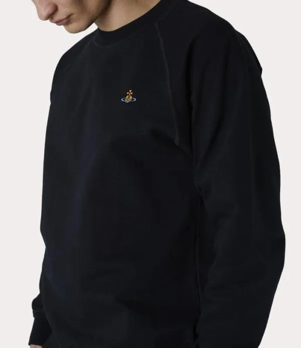 Women Raglan Sweatshirt Black Viviennewestwood Sweatshirts And TShirts