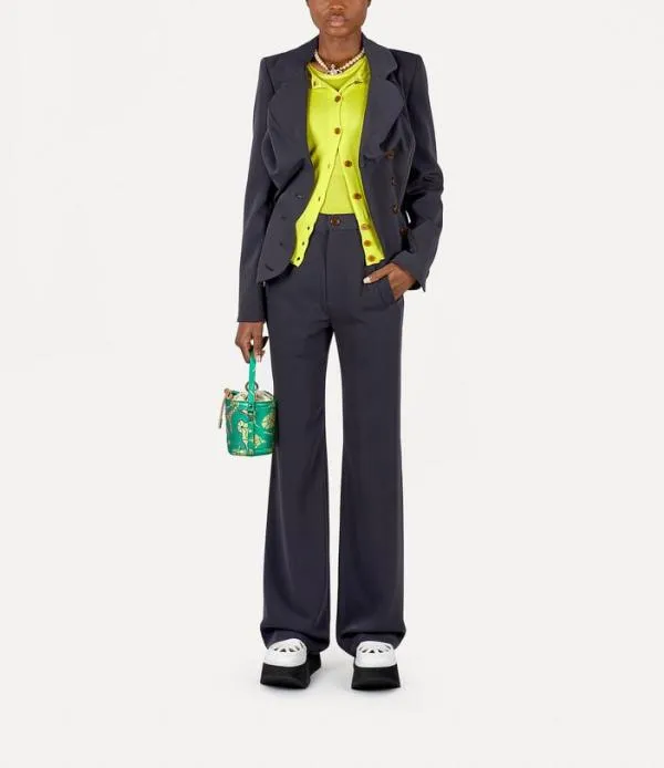 Women Ray Trousers Blue Viviennewestwood Trousers And Shorts