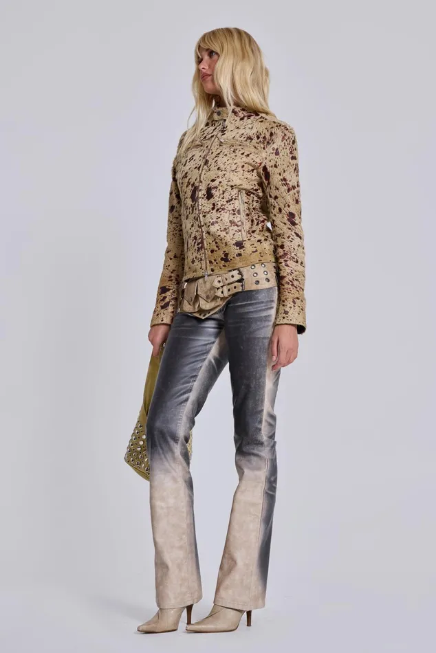Women Real Cowhide Piston Jacket Jaded London Outerwear