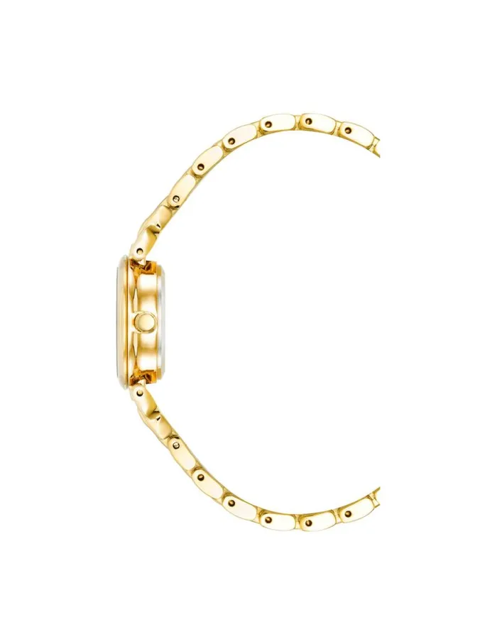 Women Roman Numeral Dial Bracelet Watch Set Goldtone Anne Klein Watches