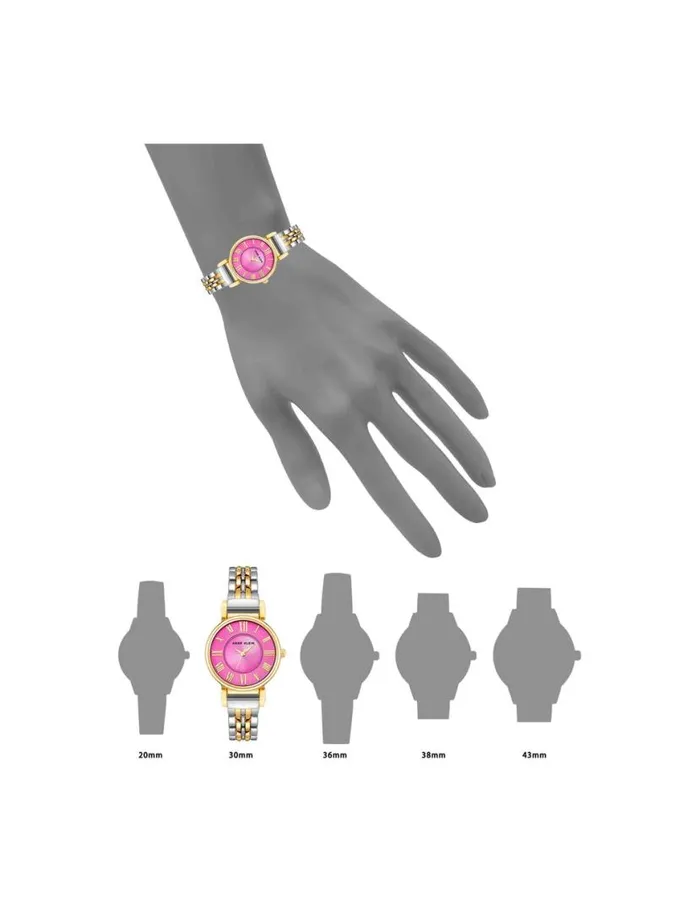 Women Roman Numeral Dial Watch Greengoldtone Anne Klein Watches