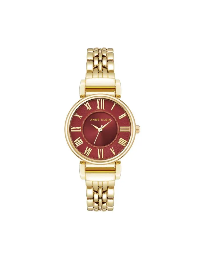 Women Roman Numeral Dial Watch Greengoldtone Anne Klein Watches