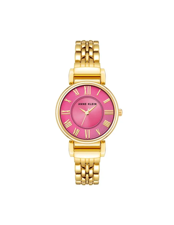 Women Roman Numeral Dial Watch Greengoldtone Anne Klein Watches