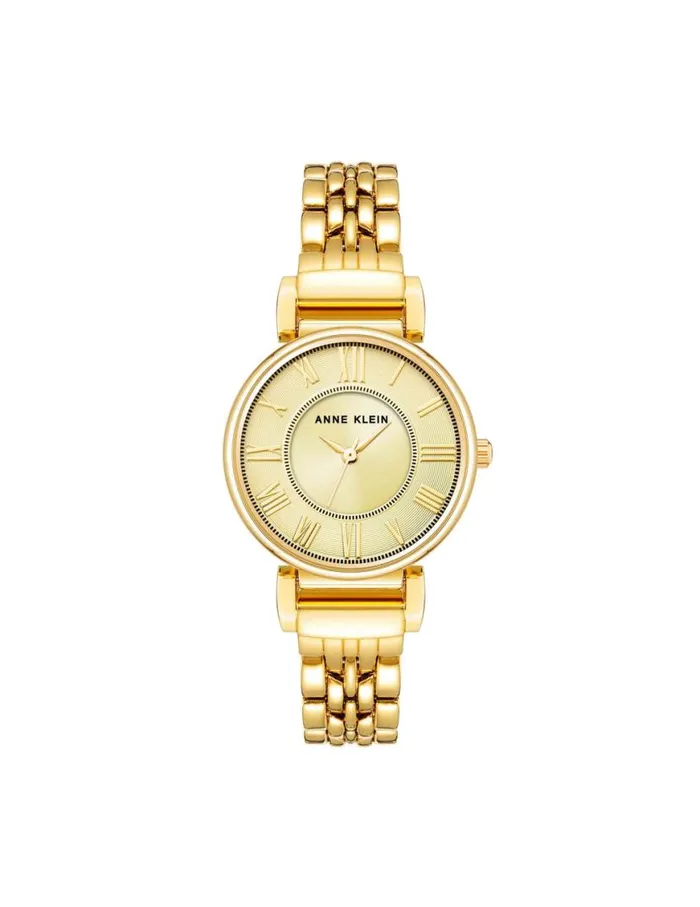 Women Roman Numeral Dial Watch Greengoldtone Anne Klein Watches