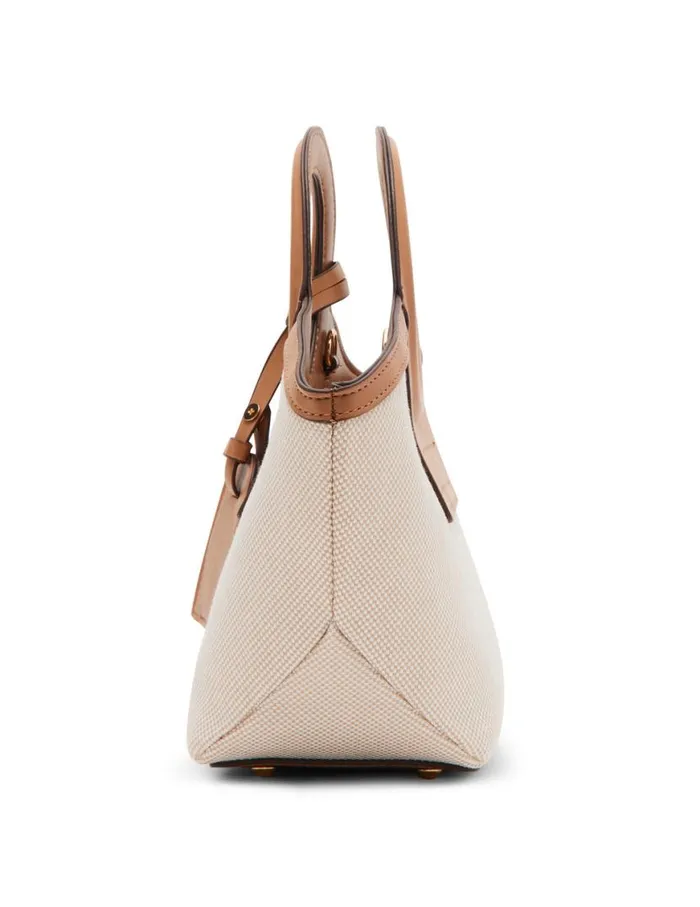 Women Round Handle Straw Satchel Tan Creamsunbaked Anne Klein Satchel Bags
