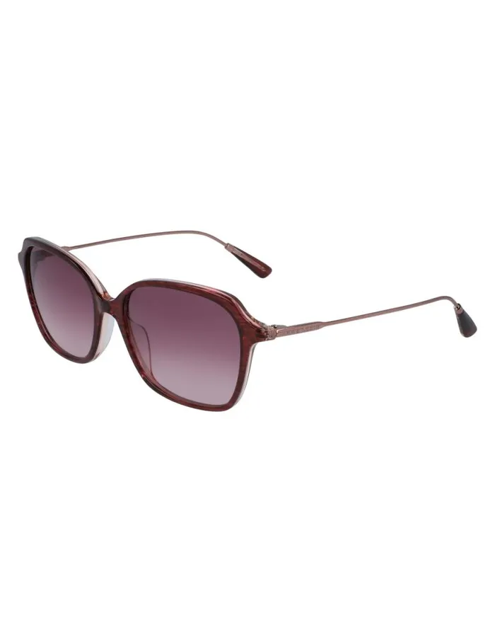 Women Rounded Square Sunglasses Mocha Anne Klein Sunglasses
