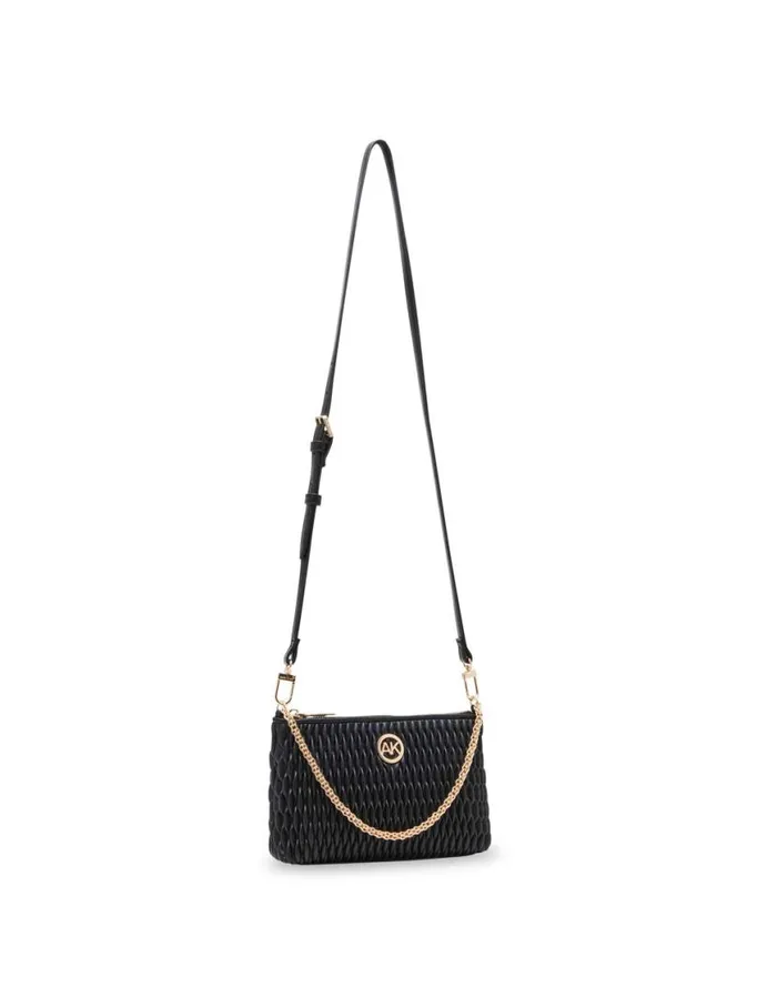 Women Ruched Crossbody With Chain Swag Elemental Blue Anne Klein Crossbody Bags