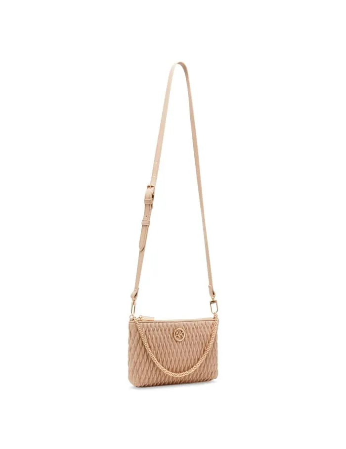 Women Ruched Crossbody With Chain Swag Elemental Blue Anne Klein Crossbody Bags