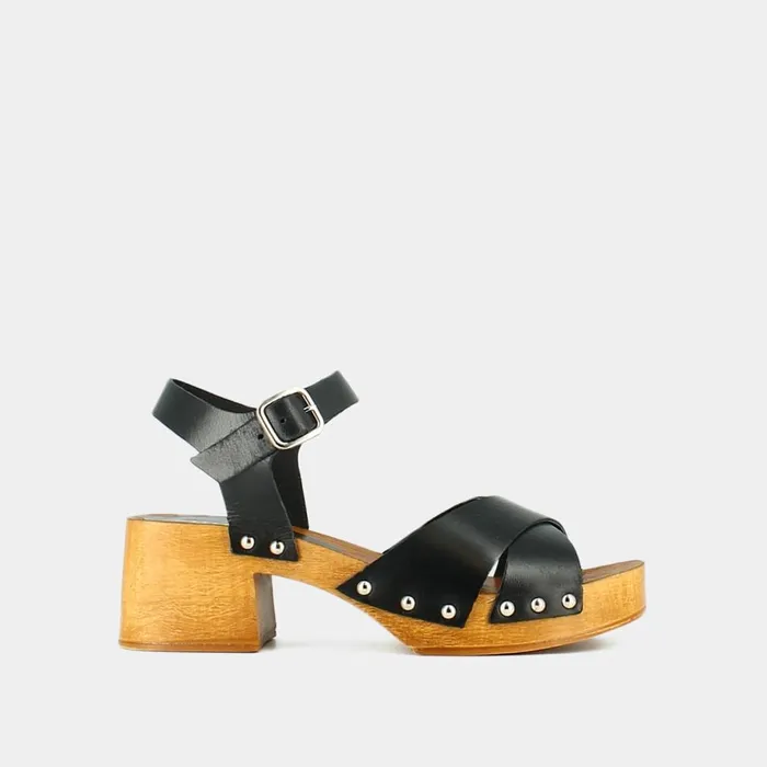 Women Sandals Jonak CrossStrap Studded Sandals