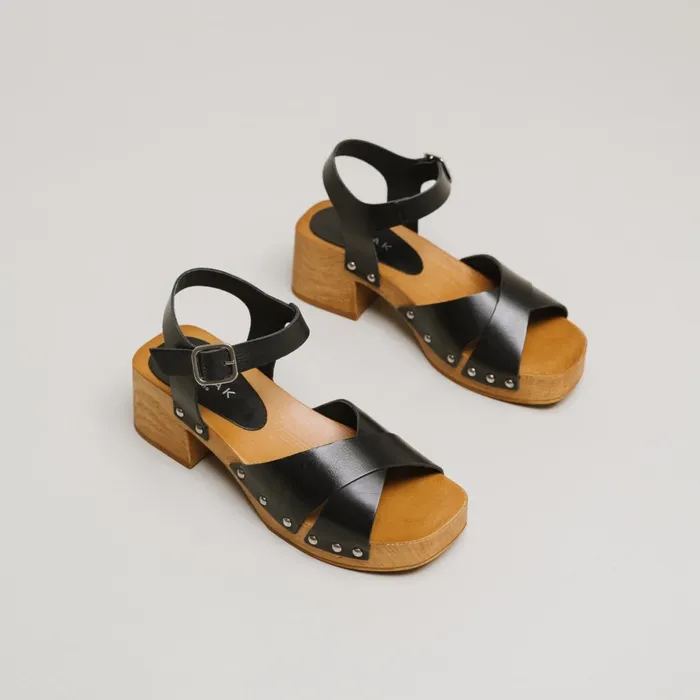 Women Sandals Jonak CrossStrap Studded Sandals
