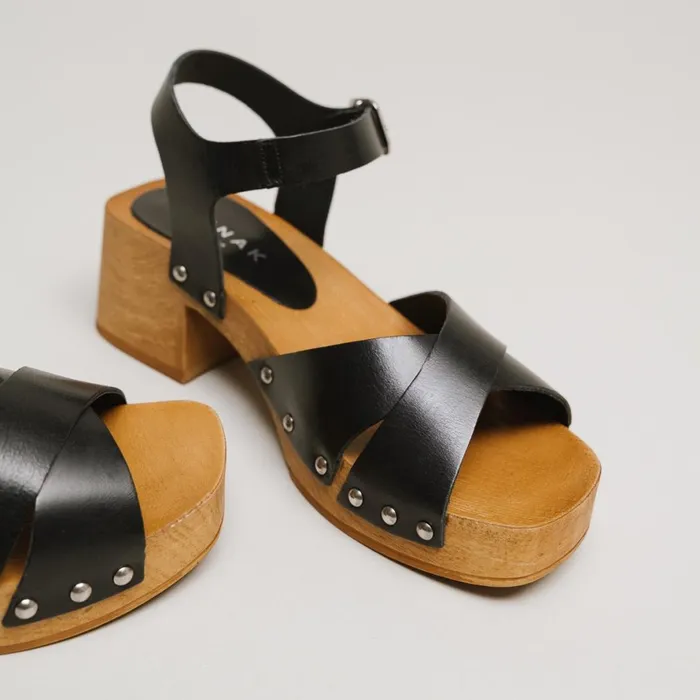 Women Sandals Jonak CrossStrap Studded Sandals