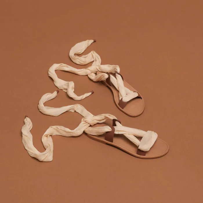 Women Sandals Jonak Ribbon Sandals