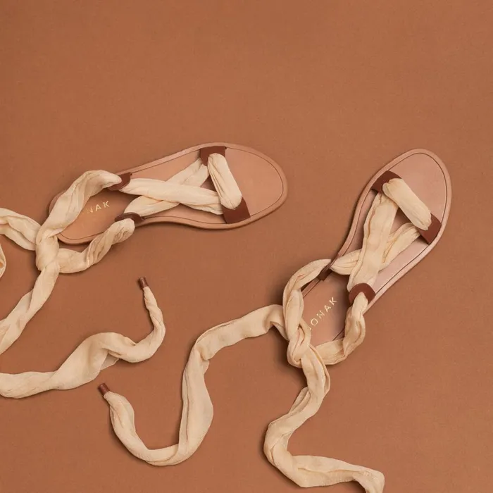 Women Sandals Jonak Ribbon Sandals