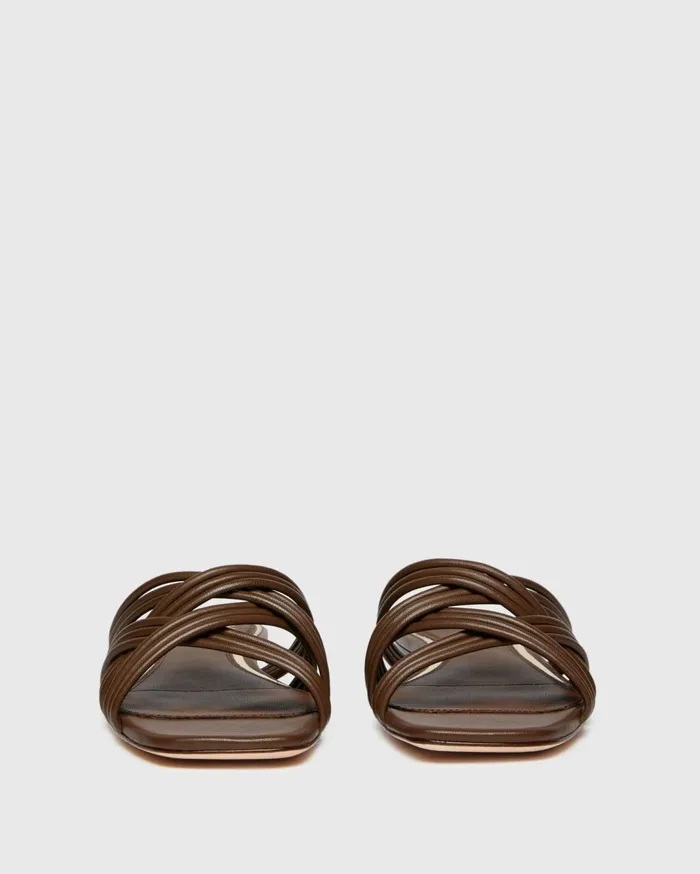 Women Sandals PAIGE Dina Sandal 8211 Chocolate Leather Women Sandals PAIGE Dina Sandal 8211 Chocolate Leather
