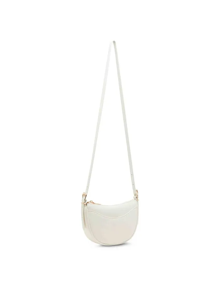Women Sculpted Buckle Half Moon Crossbody Rosewater Anne Klein Crossbody Bags