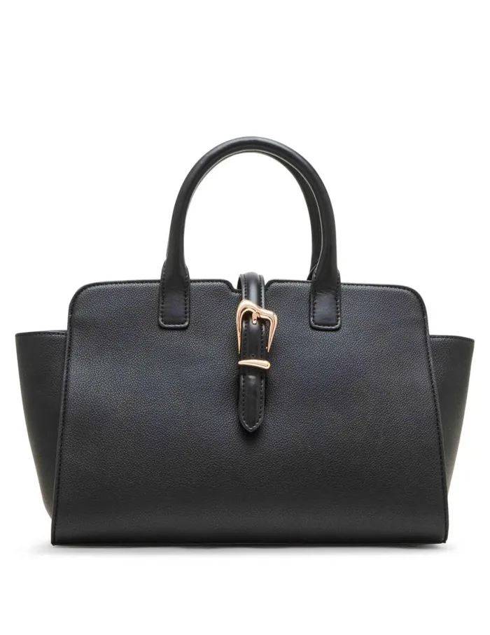 Women Sculpted Buckle Satchel and Detachable Strap Timeless Taupe Anne Klein Crossbody Bags