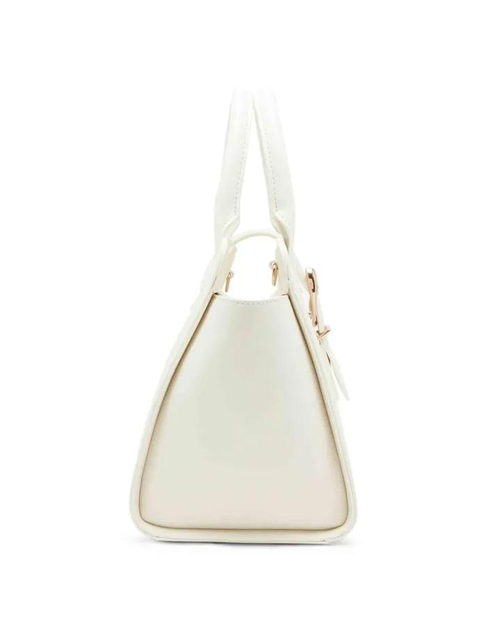 Women Sculpted Buckle Satchel and Detachable Strap Timeless Taupe Anne Klein Crossbody Bags