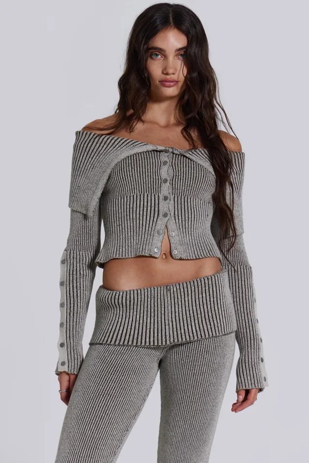 Women Shop Kensu Off The Shoulder Knit Top Jaded London Tops