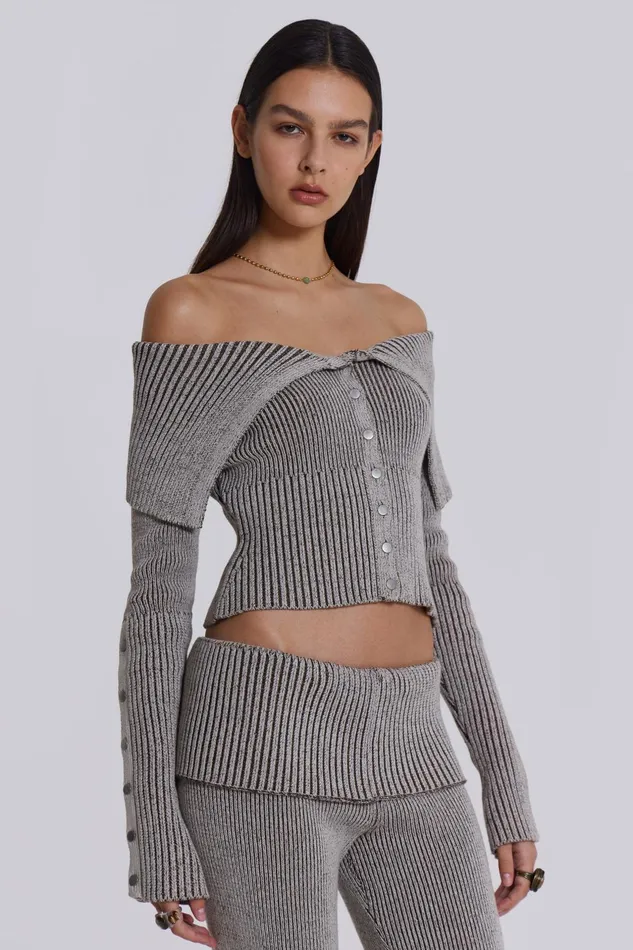 Women Shop Kensu Off The Shoulder Knit Top Jaded London Tops