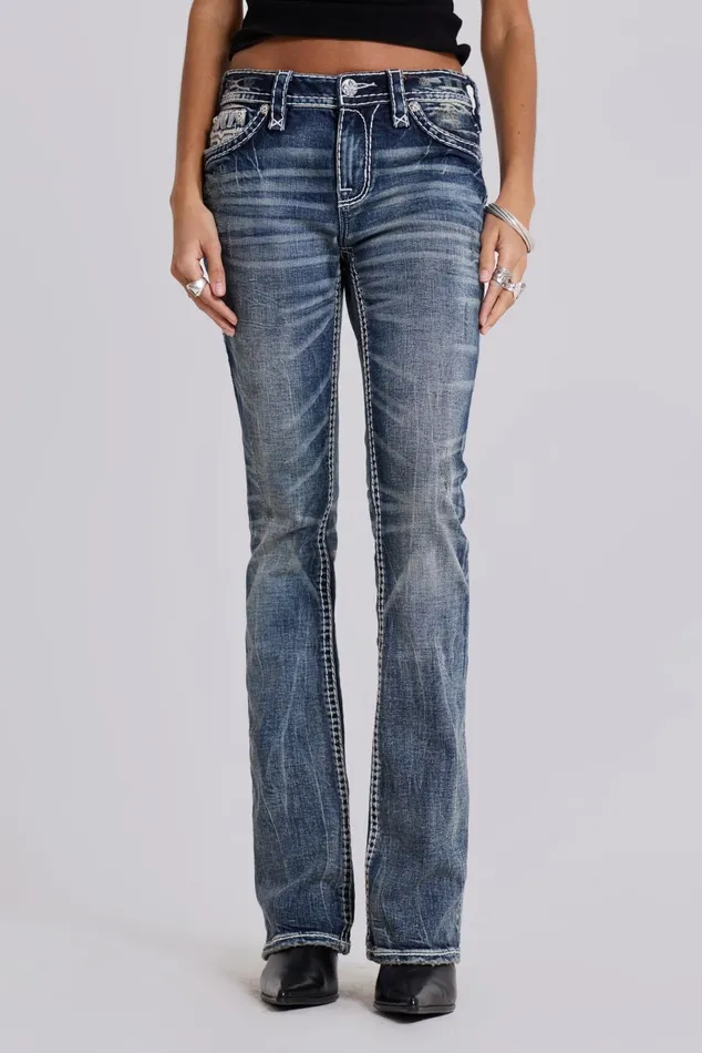 Women Shop Rock Revival Madison Bootcut Jeans Jaded London Tops