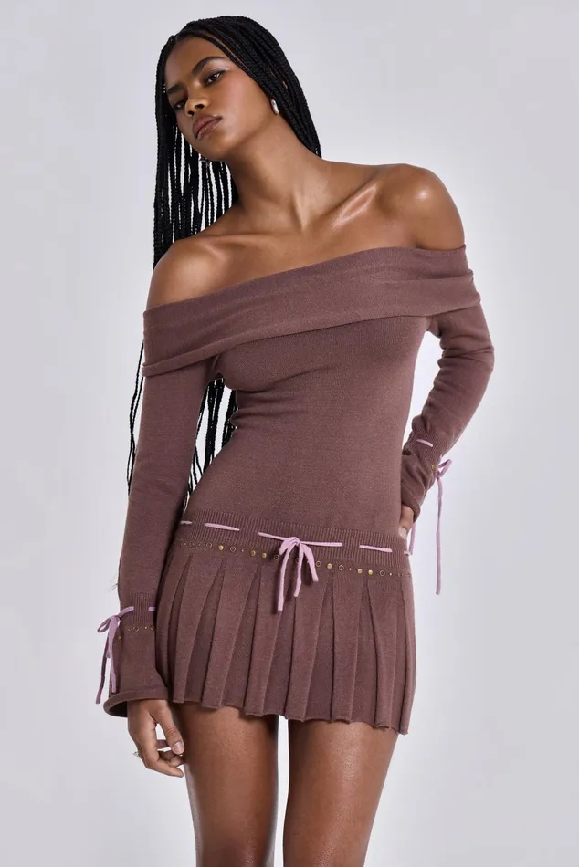 Women Shop Serena Knitted Mini Dress Jaded London Dresses