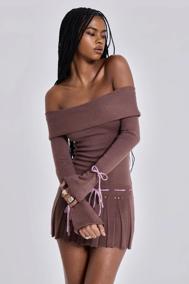 Women Shop Serena Knitted Mini Dress Jaded London Dresses