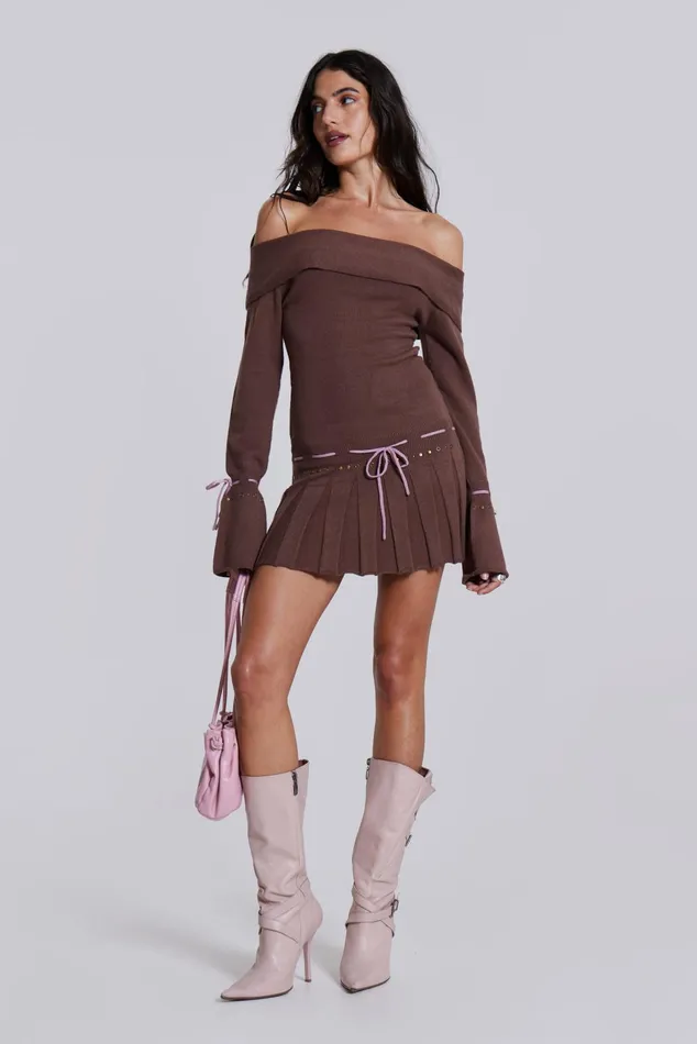 Women Shop Serena Knitted Mini Dress Jaded London Dresses